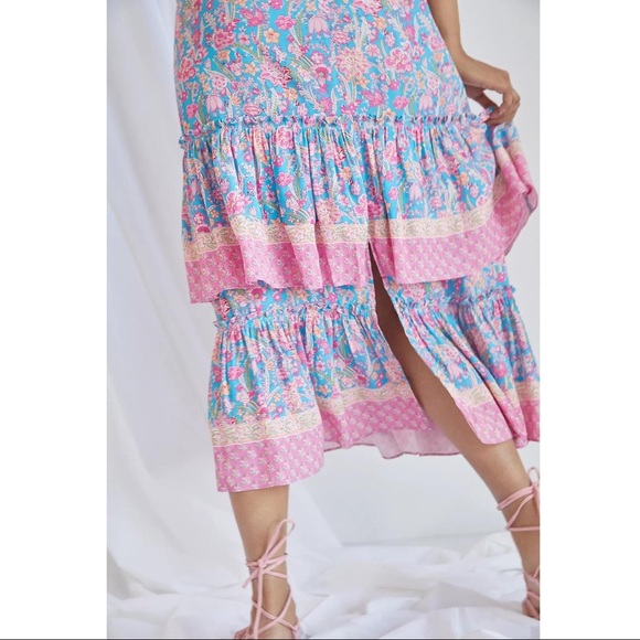 Anthropologie Plenty By Tracy Reese Meadow Tiered skirt NWT SZ XL, 1X, 2X - Picture 8 of 10